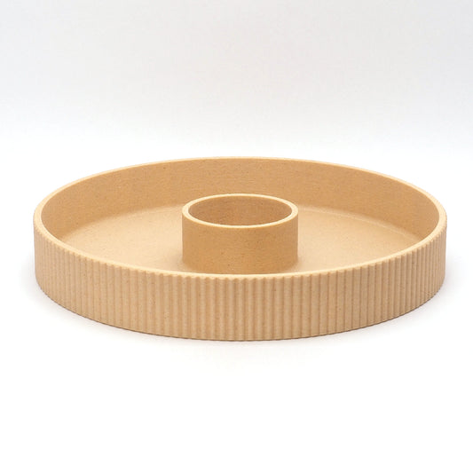 Dekorationsbakke til LED kalenderlys med holder til Ø5,1 cm kalenderlys.