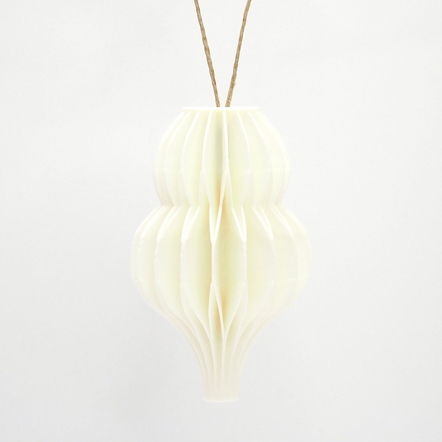 4-pak julepynt, hvid