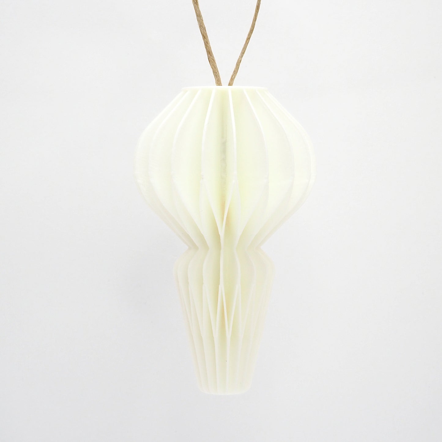 4-pak julepynt, hvid