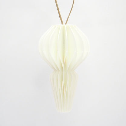 4-pak julepynt, hvid