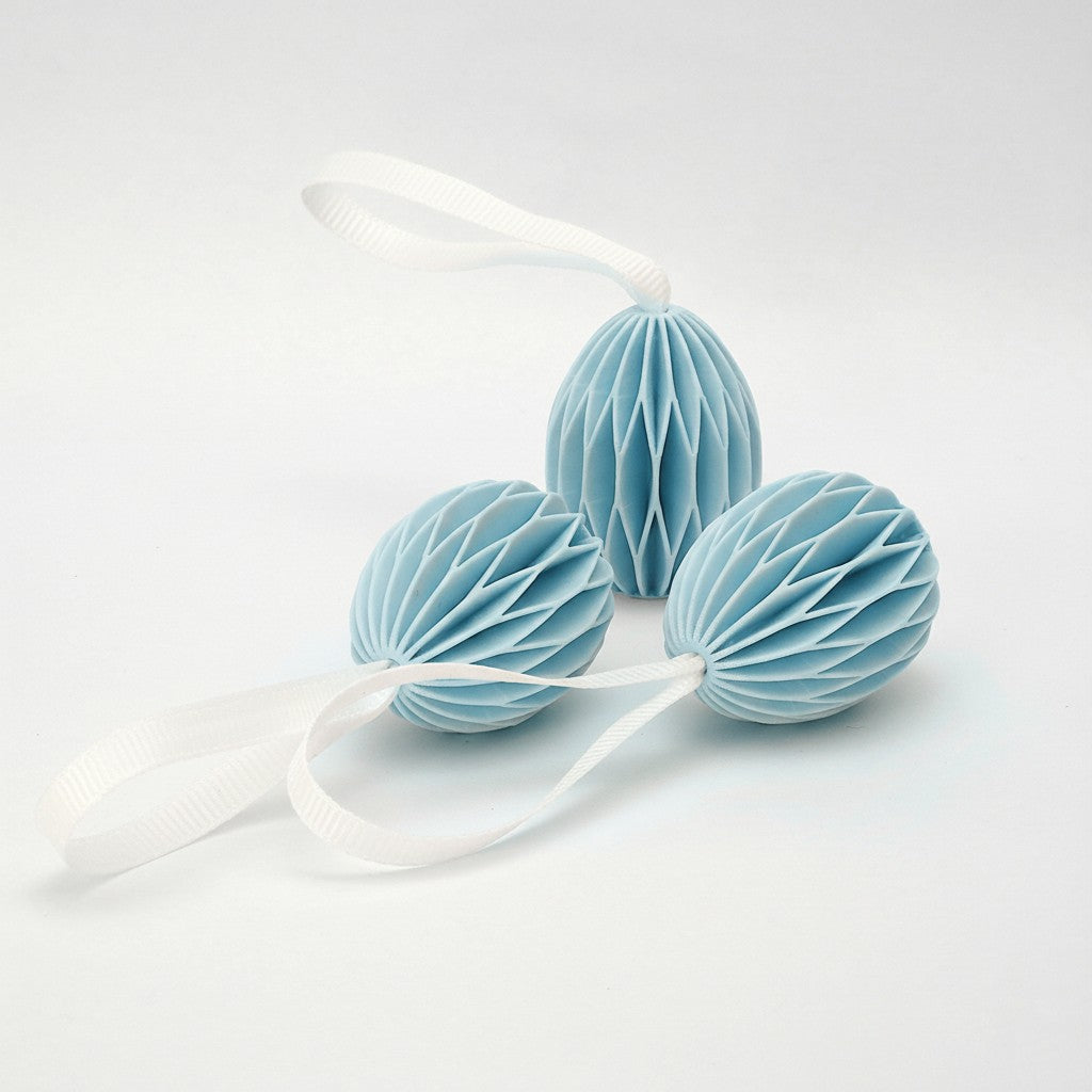 Påskeæg små 3-pak, blå