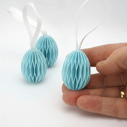 Påskeæg små 3-pak, blå