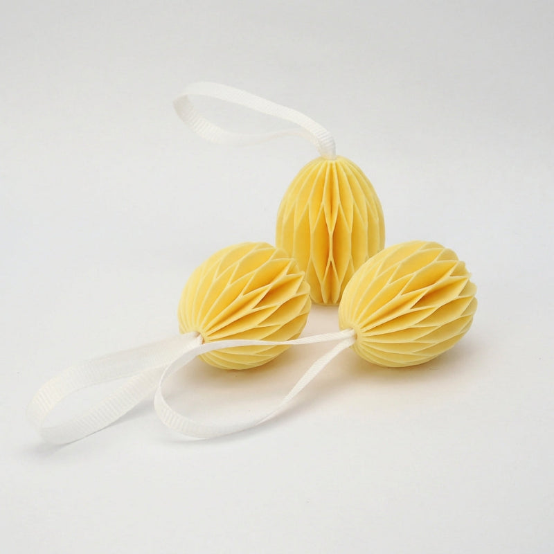 Påskeæg små 3-pak, gul