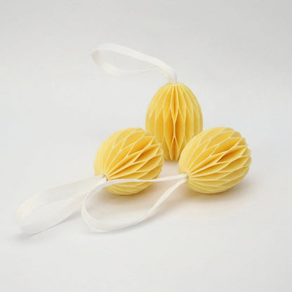 Påskeæg små 3-pak, gul