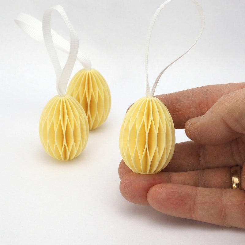 Påskeæg små 3-pak, gul