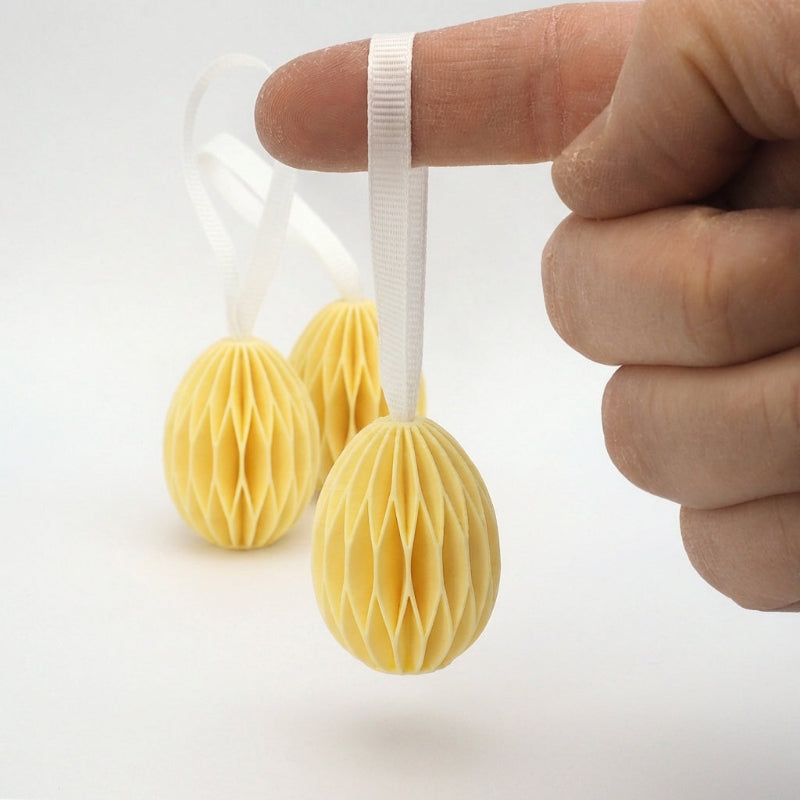 Påskeæg små 3-pak, gul