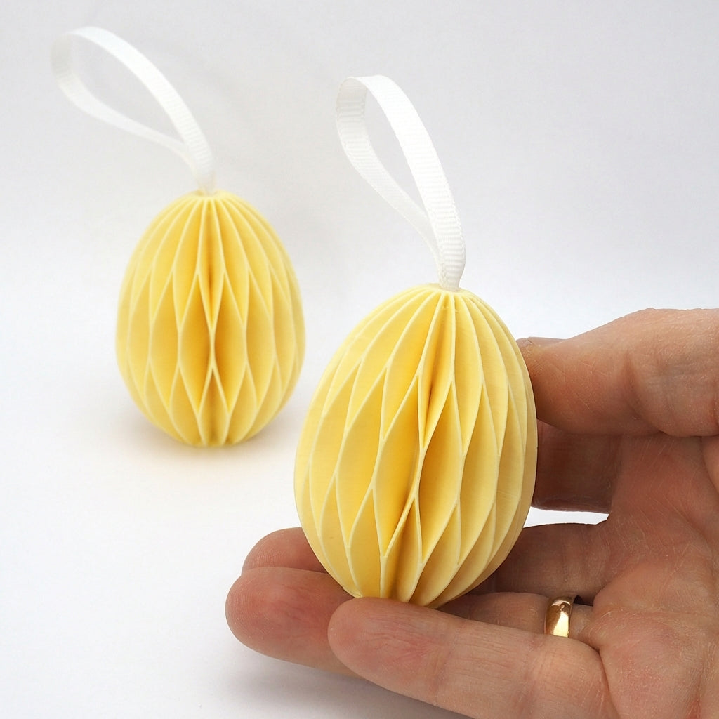 Påskeæg 2-pak, gul