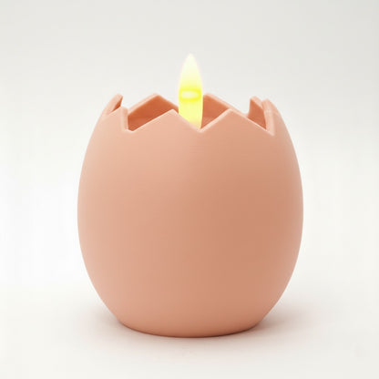 Påskeæg lysestage, rosa