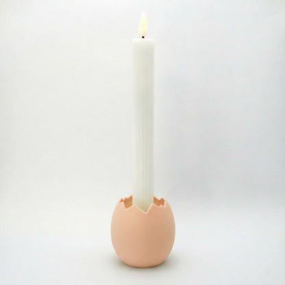 Påskeæg lysestage, rosa