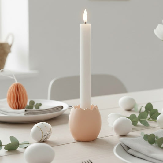 Påskeæg lysestage, rosa