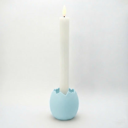 Påskeæg lysestage, blå