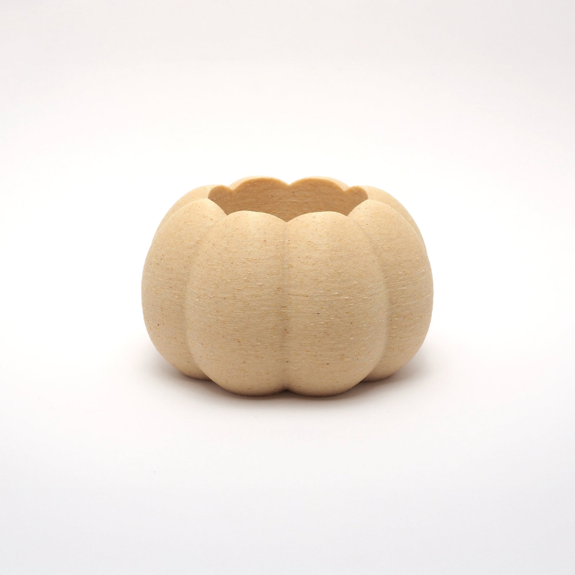 Græskar lysestage i birk – bæredygtig 3D print Halloween dekoration fra Hartli