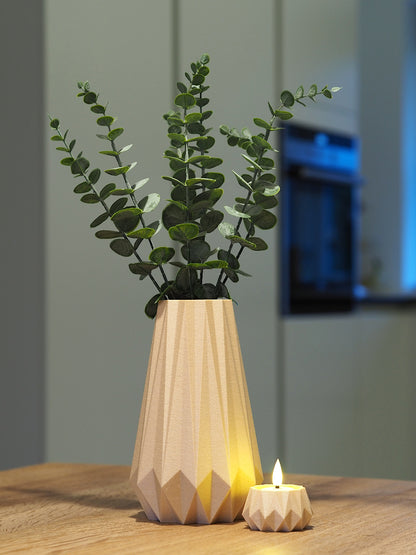 KANT Vase, beige, H 20/25 cm