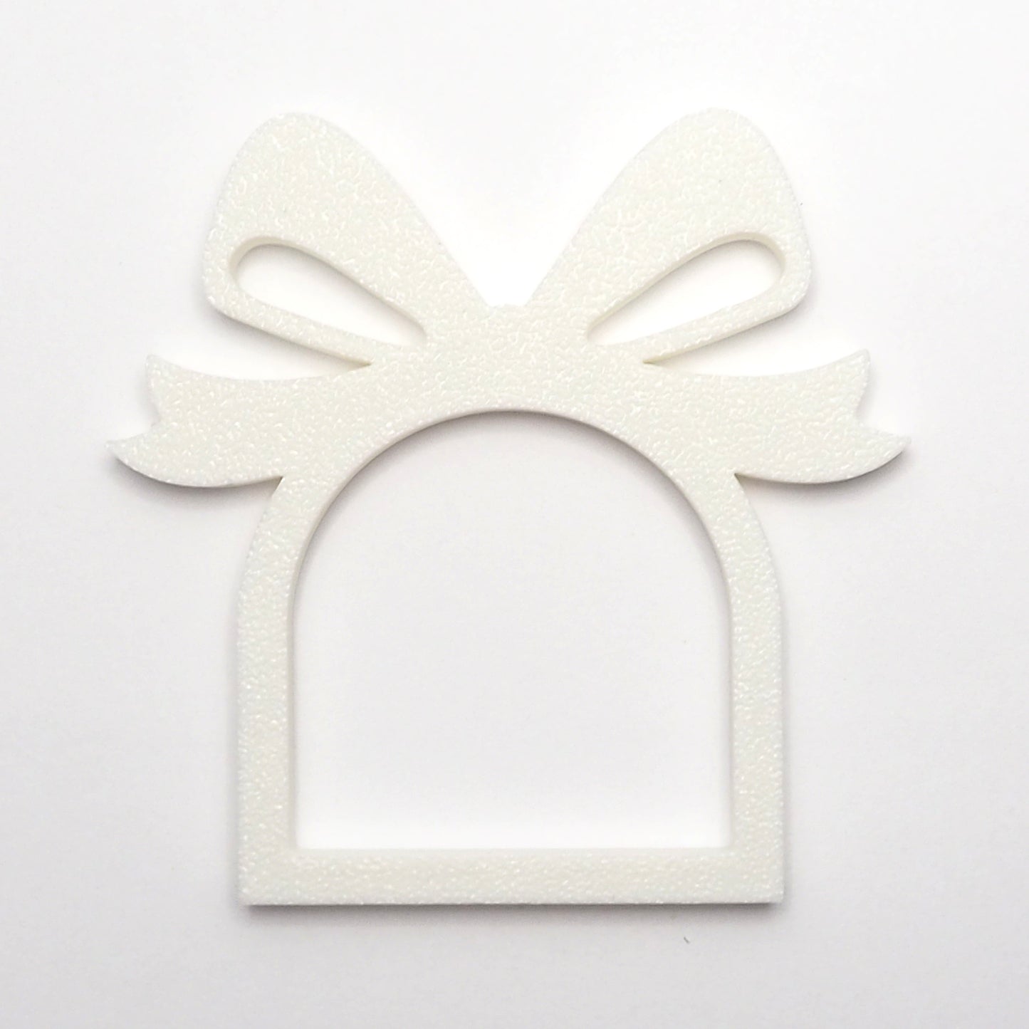 Servietring Sløjfe, sæt af 4, hvid, H 7,4