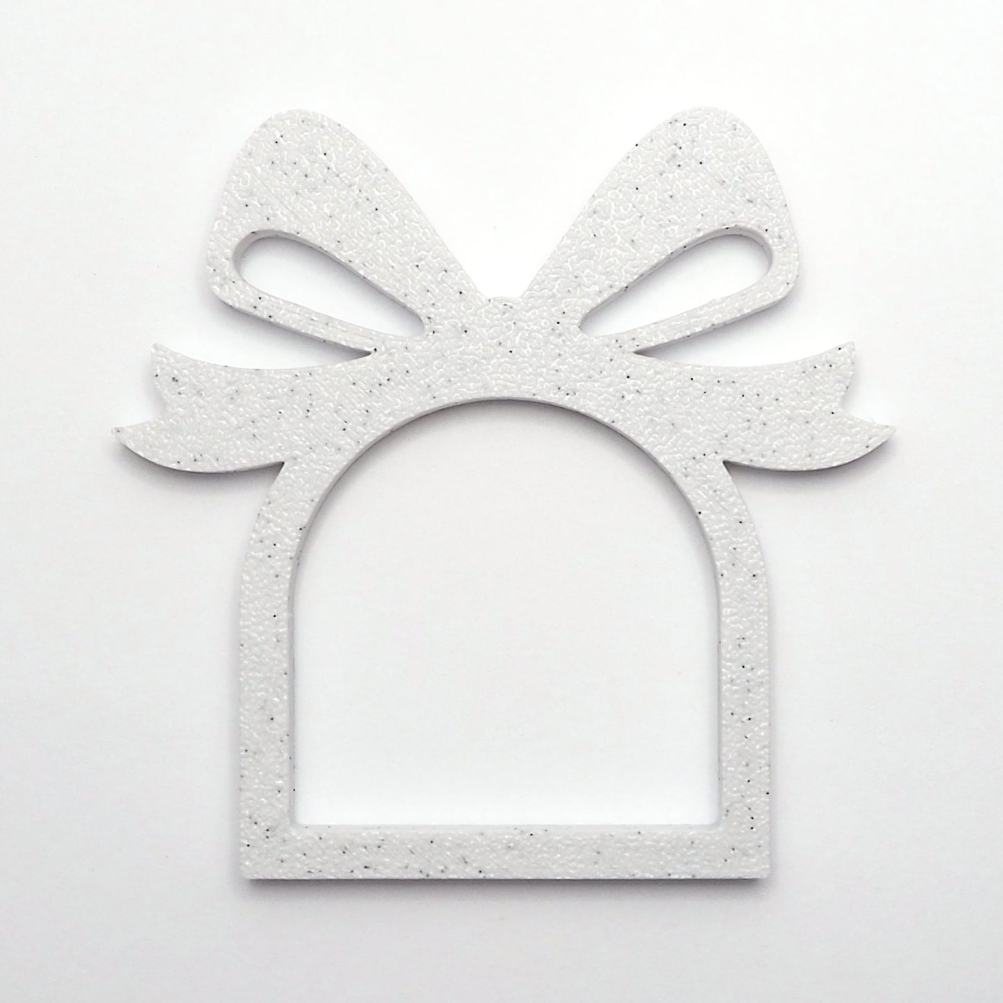 Servietring Sløjfe, sæt af 4, marmor, H 7,4