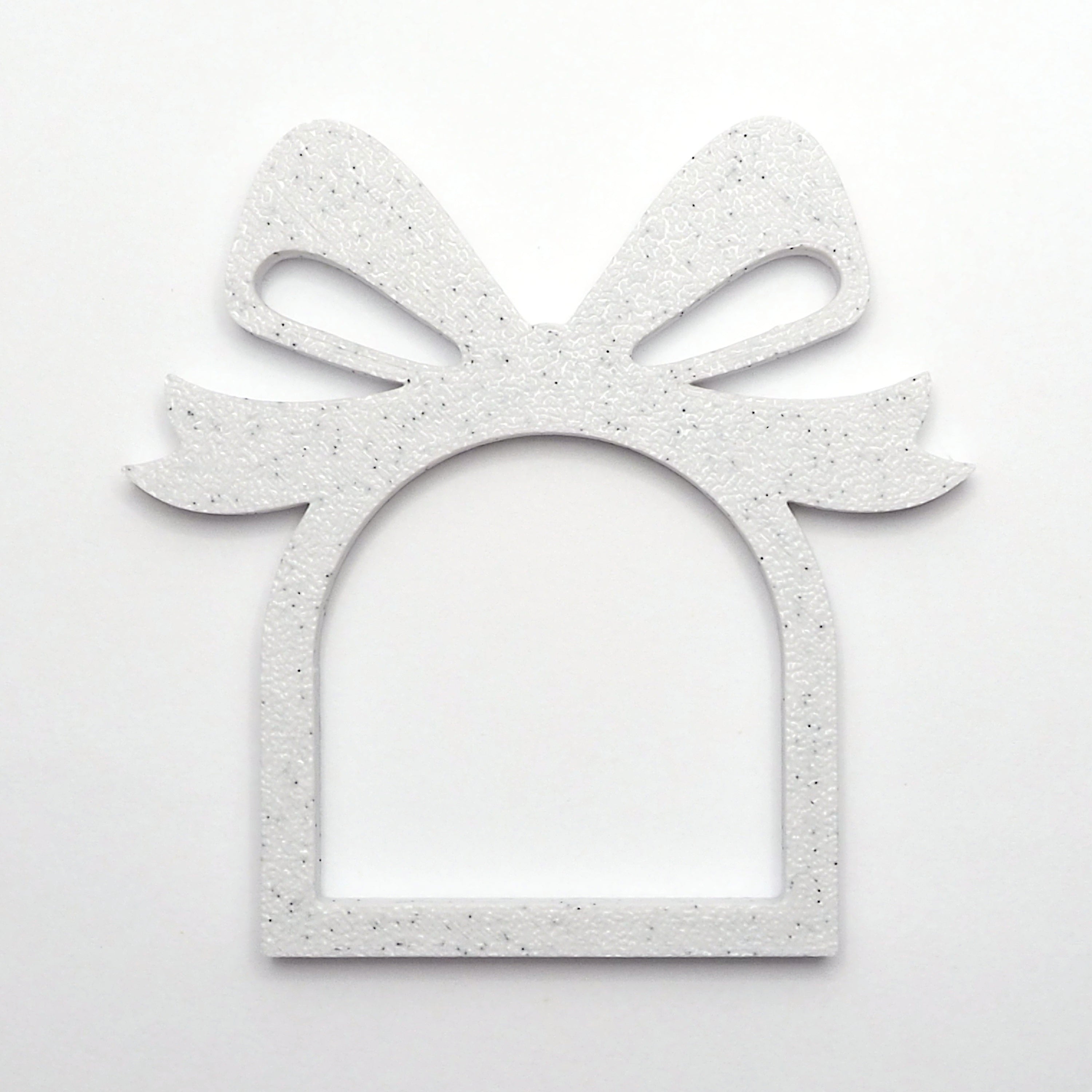 Servietring Sløjfe, sæt af 4, marmor, H 7,4