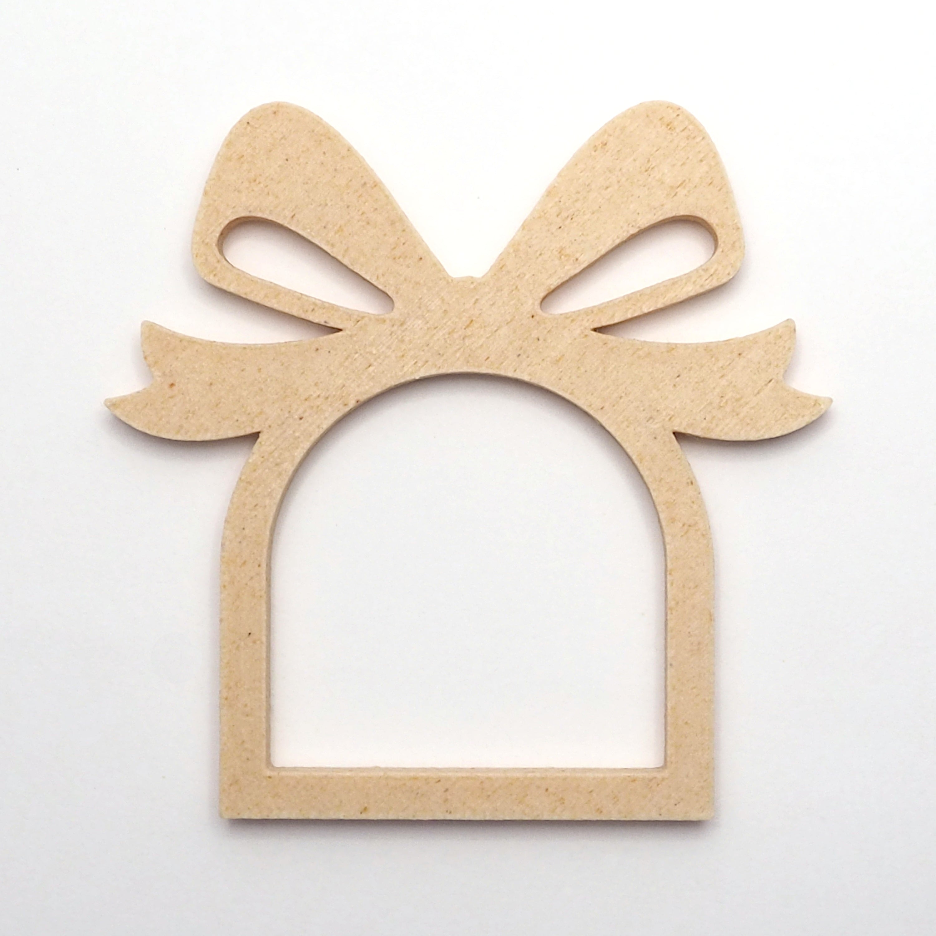 Servietring Sløjfe, sæt af 4, birk, H 7,4