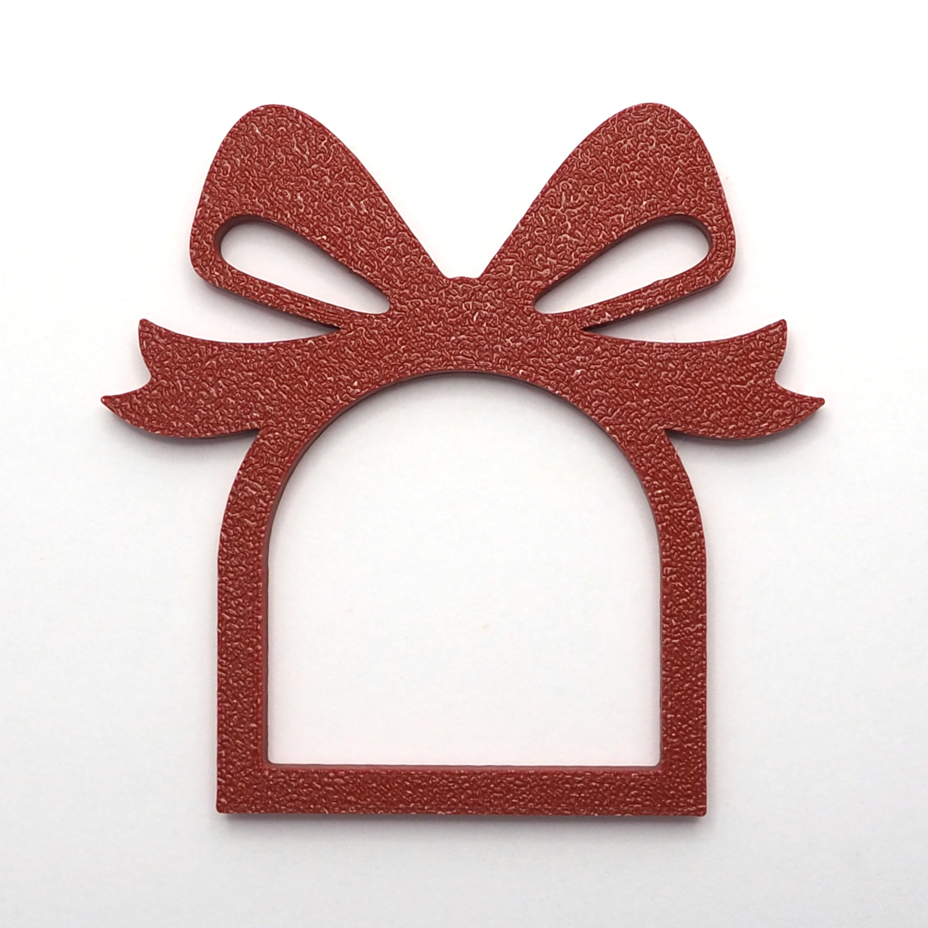 Servietring Sløjfe, sæt af 4, rød, H 7,4