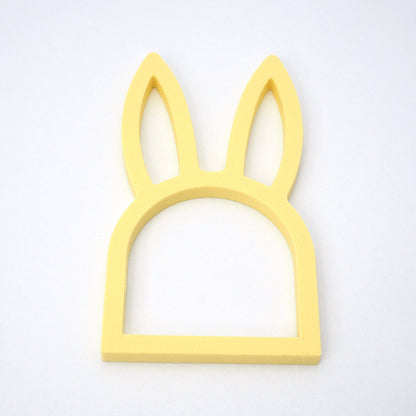 Servietring påskehare, 4-pak, gul