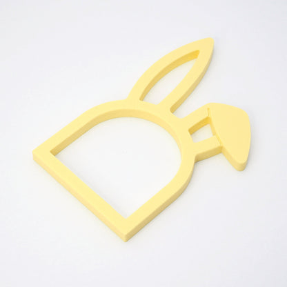 Servietring påskehare, 4-pak, gul