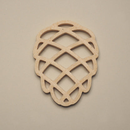 Birk farve kogle julepynt – egnet til juletræ, adventsgaver, vinduer og dekorative grene.