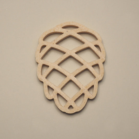 Birk farve kogle julepynt – egnet til juletræ, adventsgaver, vinduer og dekorative grene.