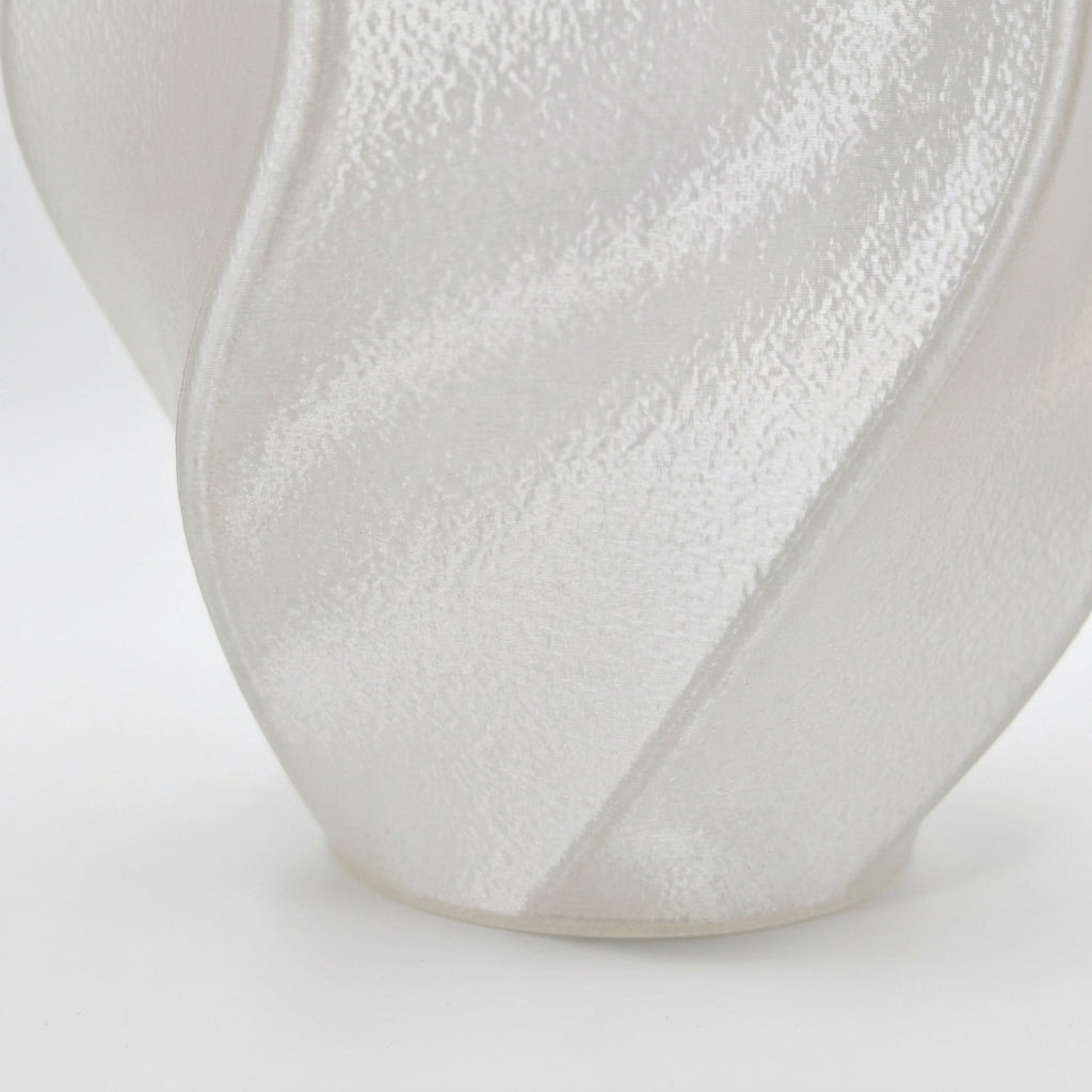 Nærbillede af Bøgle vase overflade og fine detailje