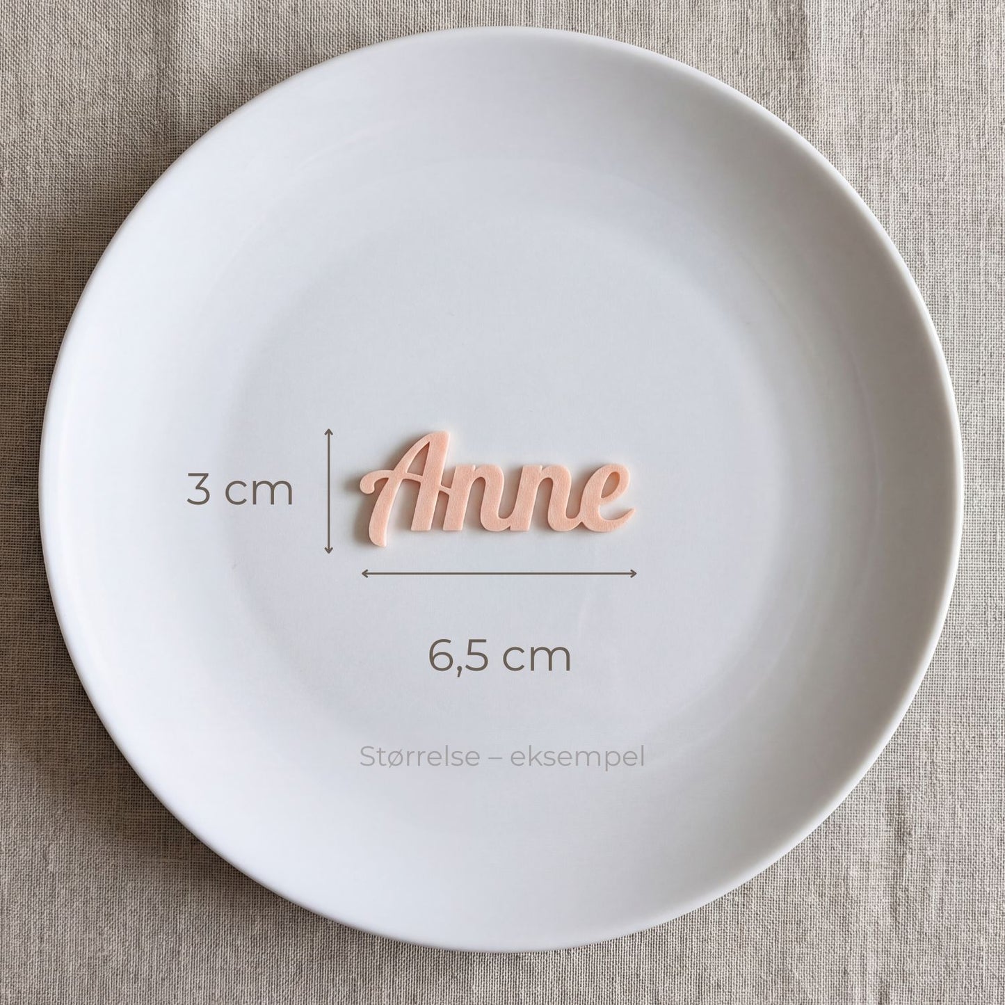 Bordkort med navn – Lobster skrifttype