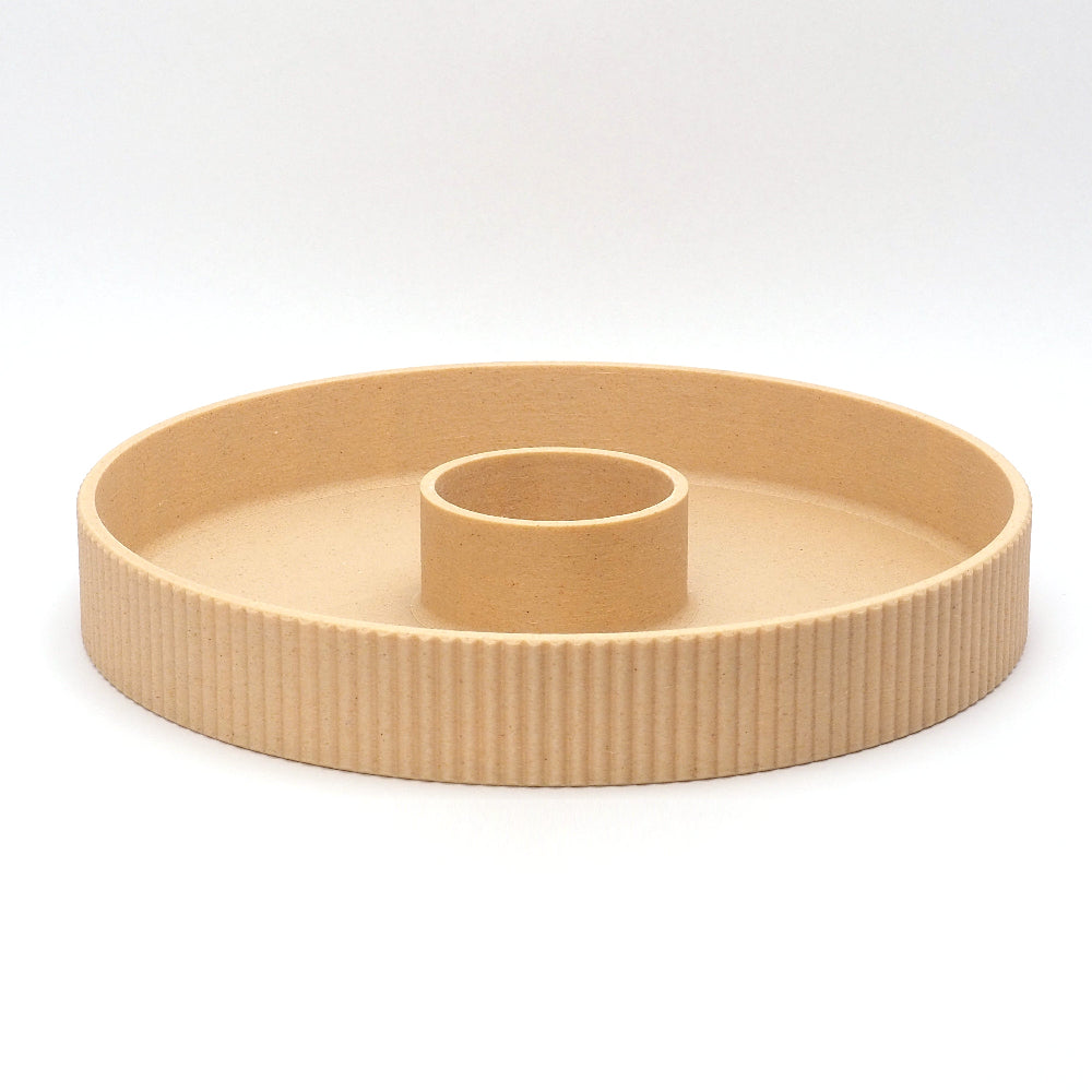 Dekorationsbakke til LED kalenderlys med holder til Ø5,1 cm kalenderlys.