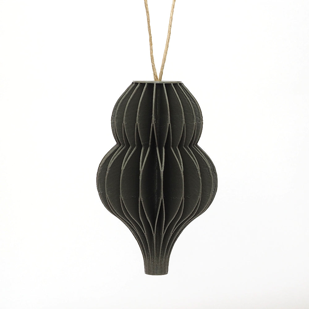 Groen honeycomb julepynt i dråbeform hængende som ornament