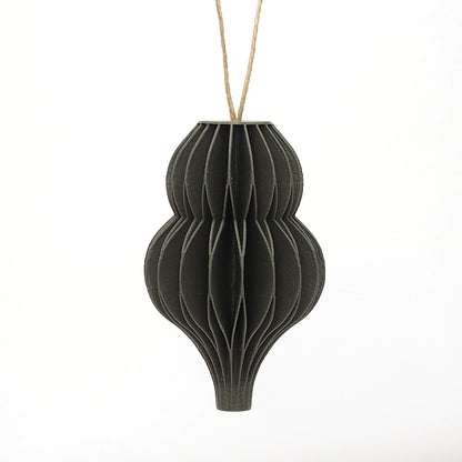 Groen honeycomb julepynt i dråbeform hængende som ornament