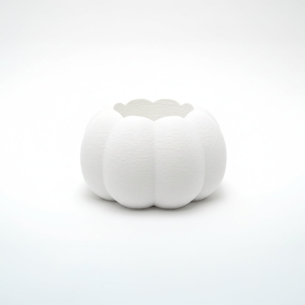 Græskar LED lysestage i hvid – bæredygtig Halloween dekoration fra Hartli til LED fyrfadslys og LED kronelys