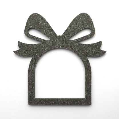 Grøn servietring med sløjfe design, perfekt til jule som juleservietring til borddækning. 