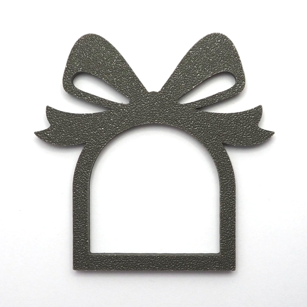 Grøn servietring med sløjfe design, perfekt til jule som juleservietring til borddækning. 