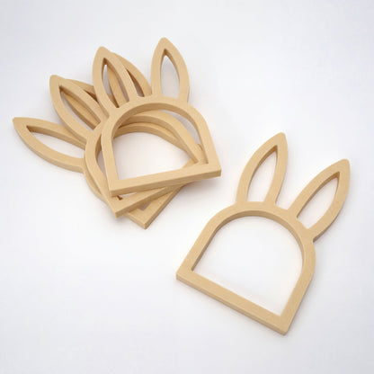 Servietring påskehare, 4-pak, beige